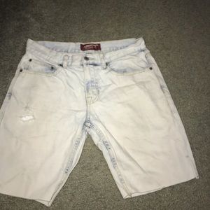 Arizona white washed bleach Denim shorts